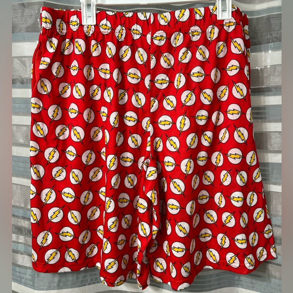 DC Comics Mens' The Flash Logo Pajama Shorts